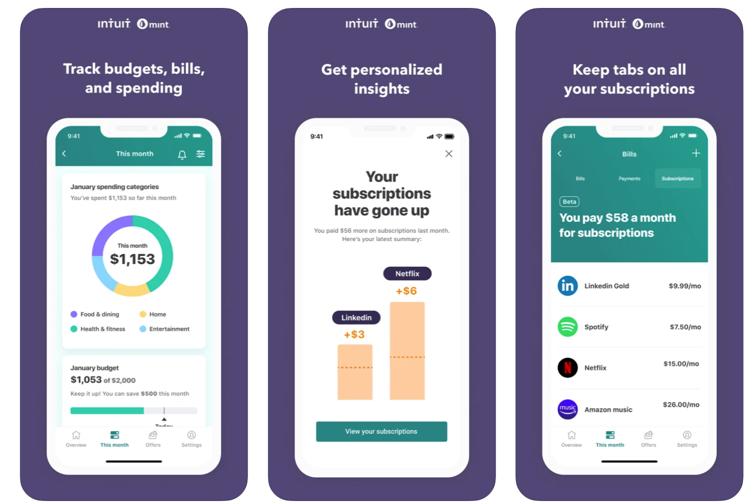 Mint personal finance app