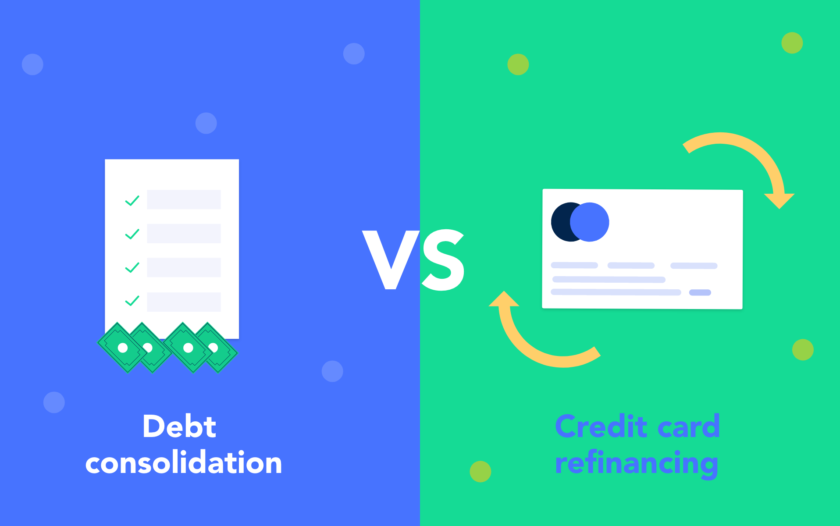 What is the Difference Between Credit Card Refinancing and Debt Consolidation?