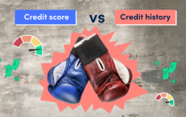 Differences between credit score and credit history