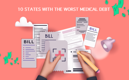 Worst states with medical debt