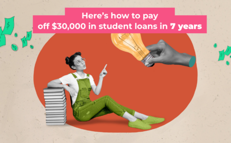 How to payoff $30k student loans in 7 years